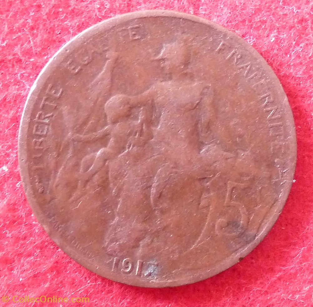 Dupuis - 5 Centimes - 1917 monnaies monde france dupuis 5 centimes 1917