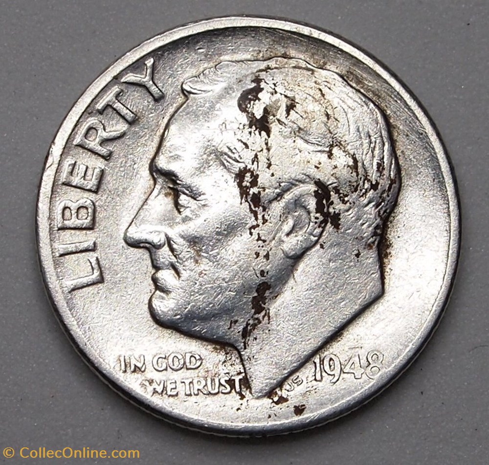 monnaie monde etat uni 1 dime 10 cents 1948