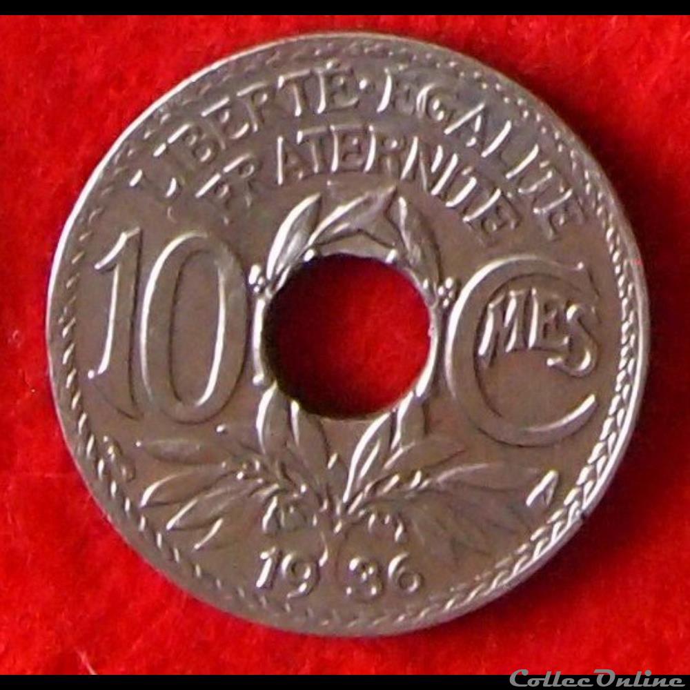 Lindauer - 10 Centimes - 1936 monnaies monde france lindauer 10 centimes 1936