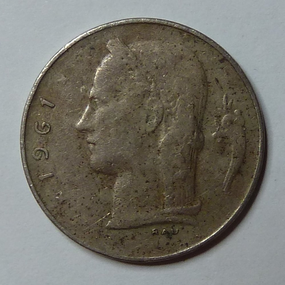 1 Franc - 1961 monnaies monde belgique 1 franc 1961