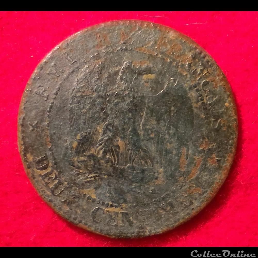 Napoléon III - 2 Centimes - 1855 - Bordeaux monnaies monde france napoleon iii 2 centimes 1855 bordeaux