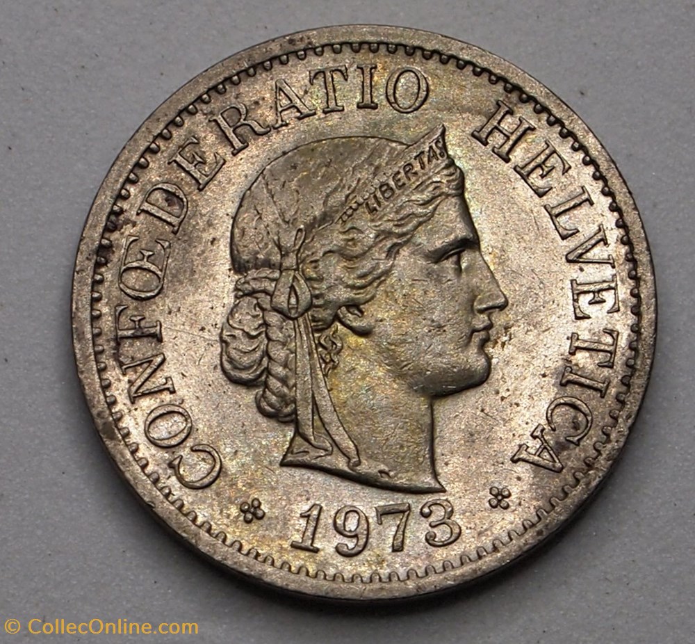 10 Centimes - 1973 B monnaies monde suisse 10 centimes 1973 b
