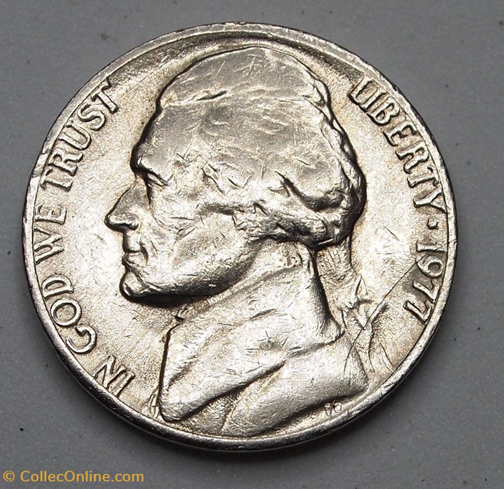5 cents - 1977 monnaie monde etat uni 5 cents 1977