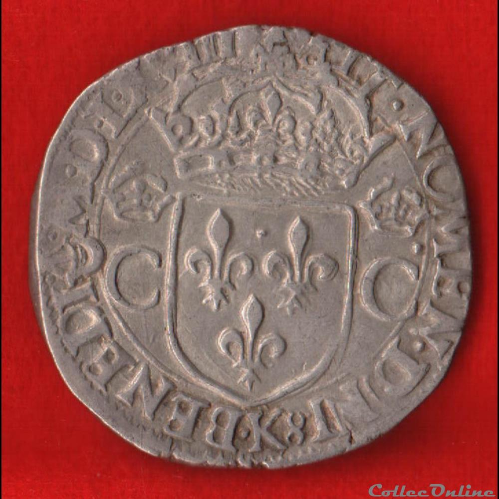 Teston - 1568 - Bordeaux monnaies europe medievale france royales teston 1568 bordeaux
