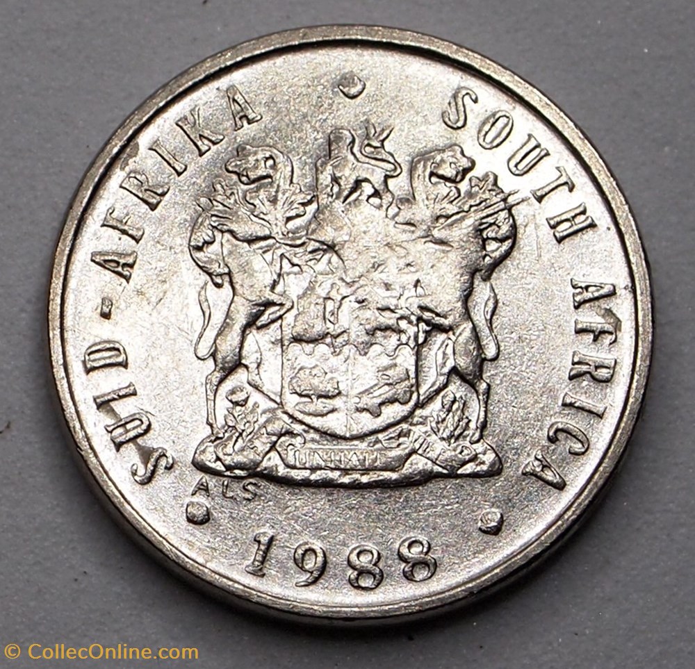 5 Cents - 1988 monnaie monde afrique du sud 5 cents 1988