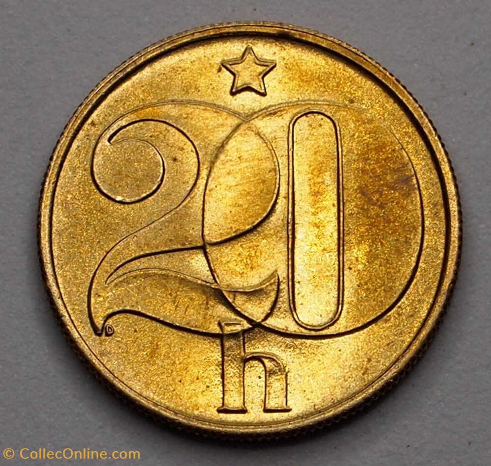 20 Haleru - 1986 monnaie monde tchecoslovaquie 20 haleru 1986