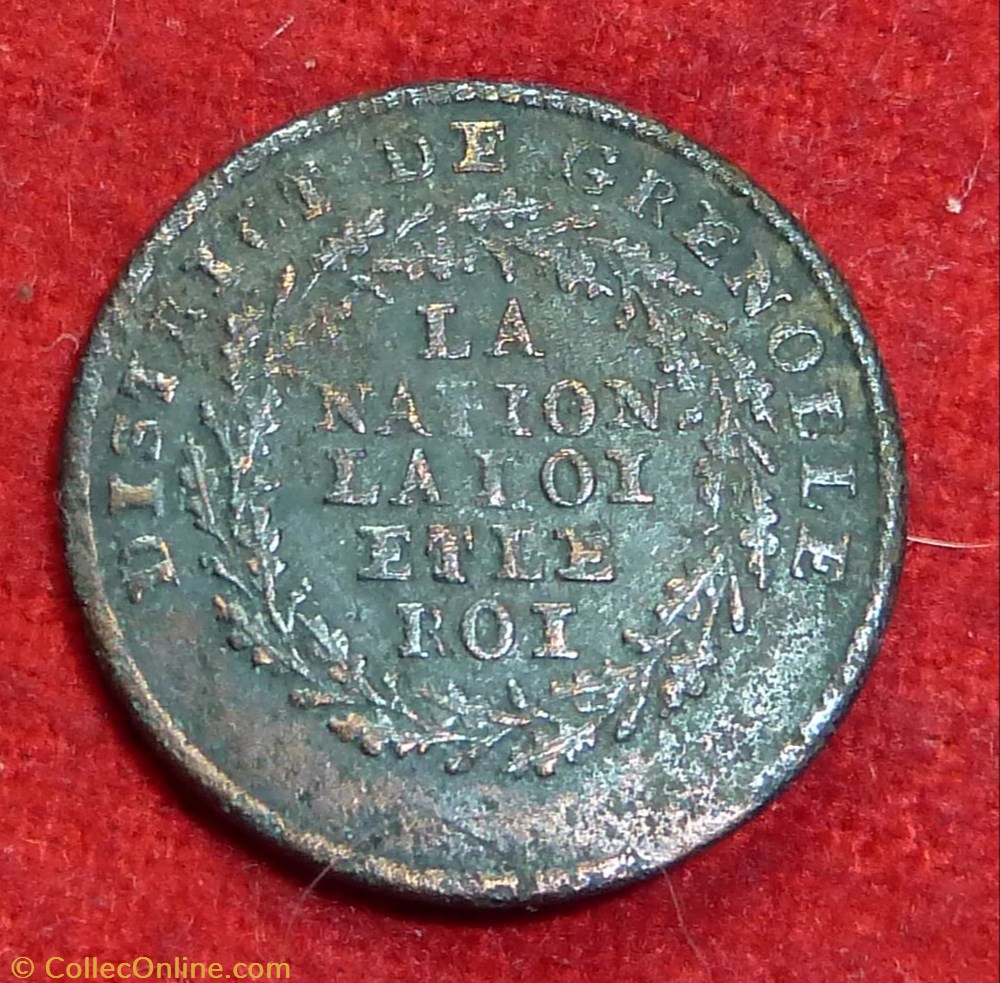 vetement et accessoire bouton militaire grenoble 1789 1790