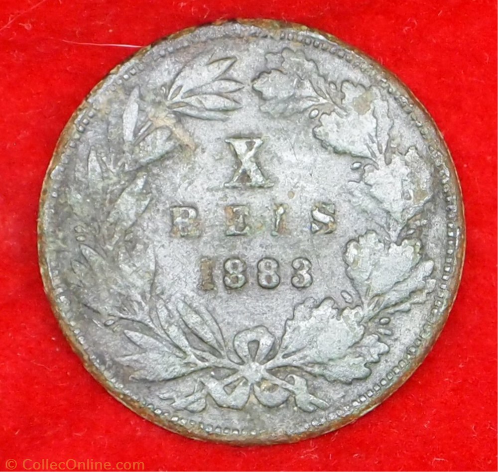 10 Reis - 1883 monnaie monde portugal 10 reis 1883