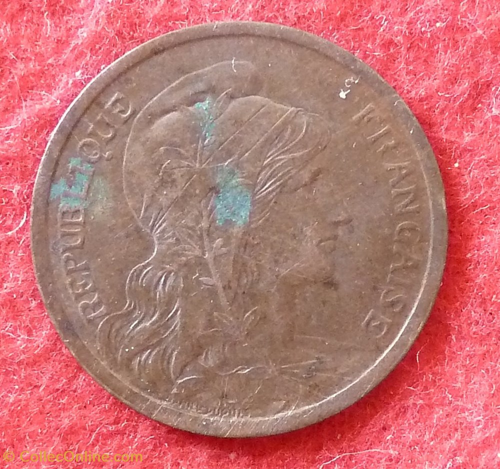 monnaies monde france dupuis 2 centimes 1901