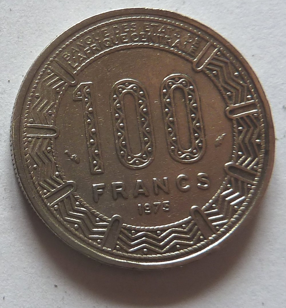 100 Francs - 1975 monnaies monde cameroun 100 francs 1975