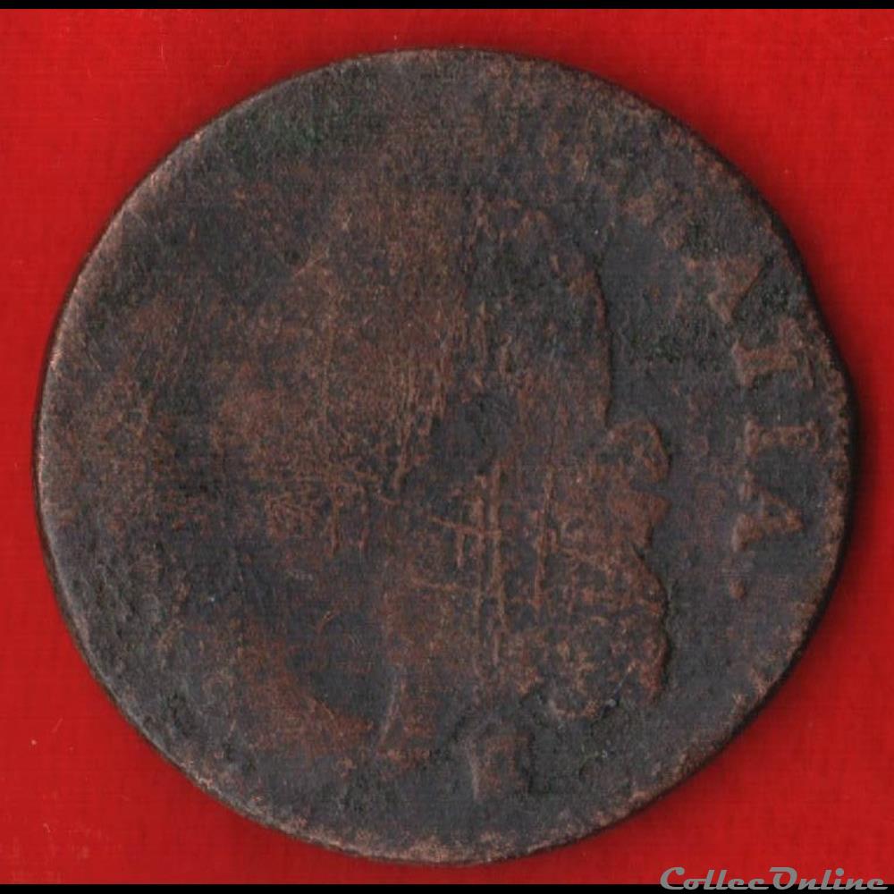 monnaies europe medievale a france royales 1 sol 1791 toulouse