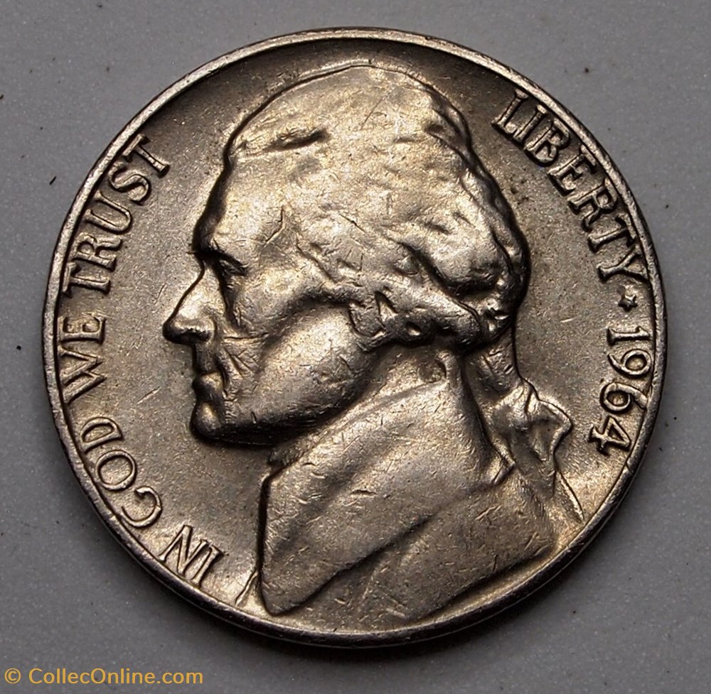5 cents - 1964 monnaies monde etats unis 5 cents 1964