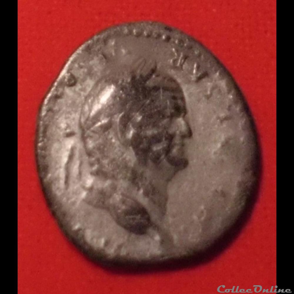 Denier de Vespasien - La paix monnaies antiques romaines imperiales et republicaines denier de vespasien la paix