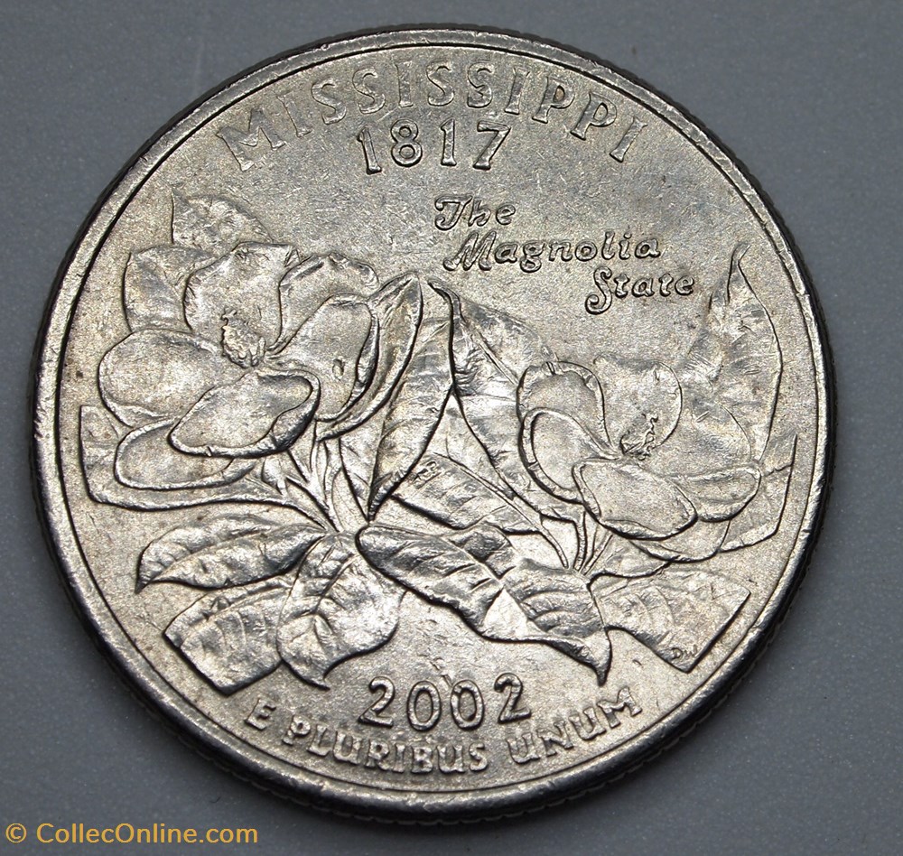 monnaie monde etat uni 1 4 dollar 25 cents 2002 d