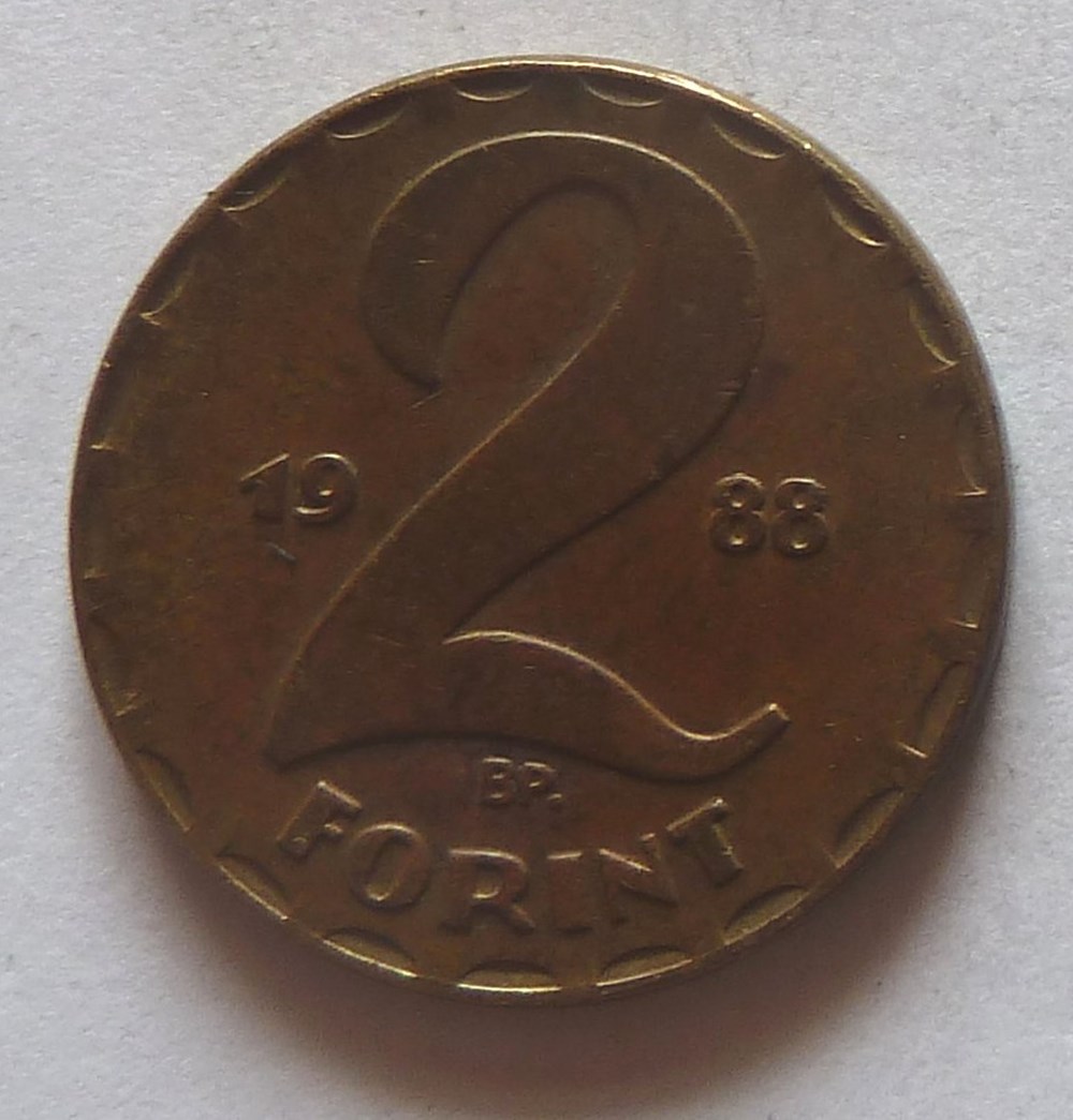 2 Forint - 1988 BP monnaies monde hongrie 2 forint 1988 bp
