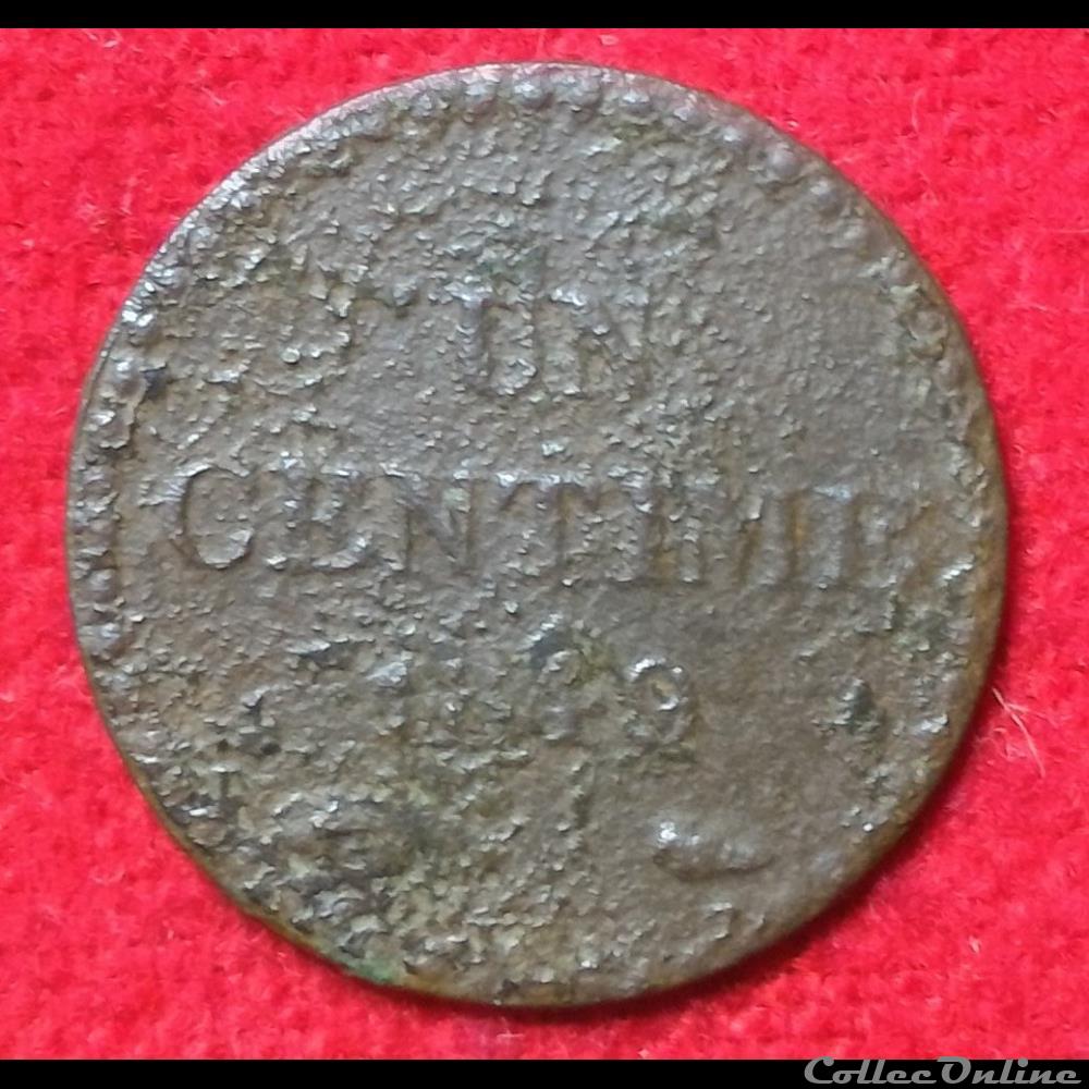 Deuxième République - 1 centime Dupré - 1849 - Paris monnaies monde france deuxieme republique 1 centime dupre 1849 paris