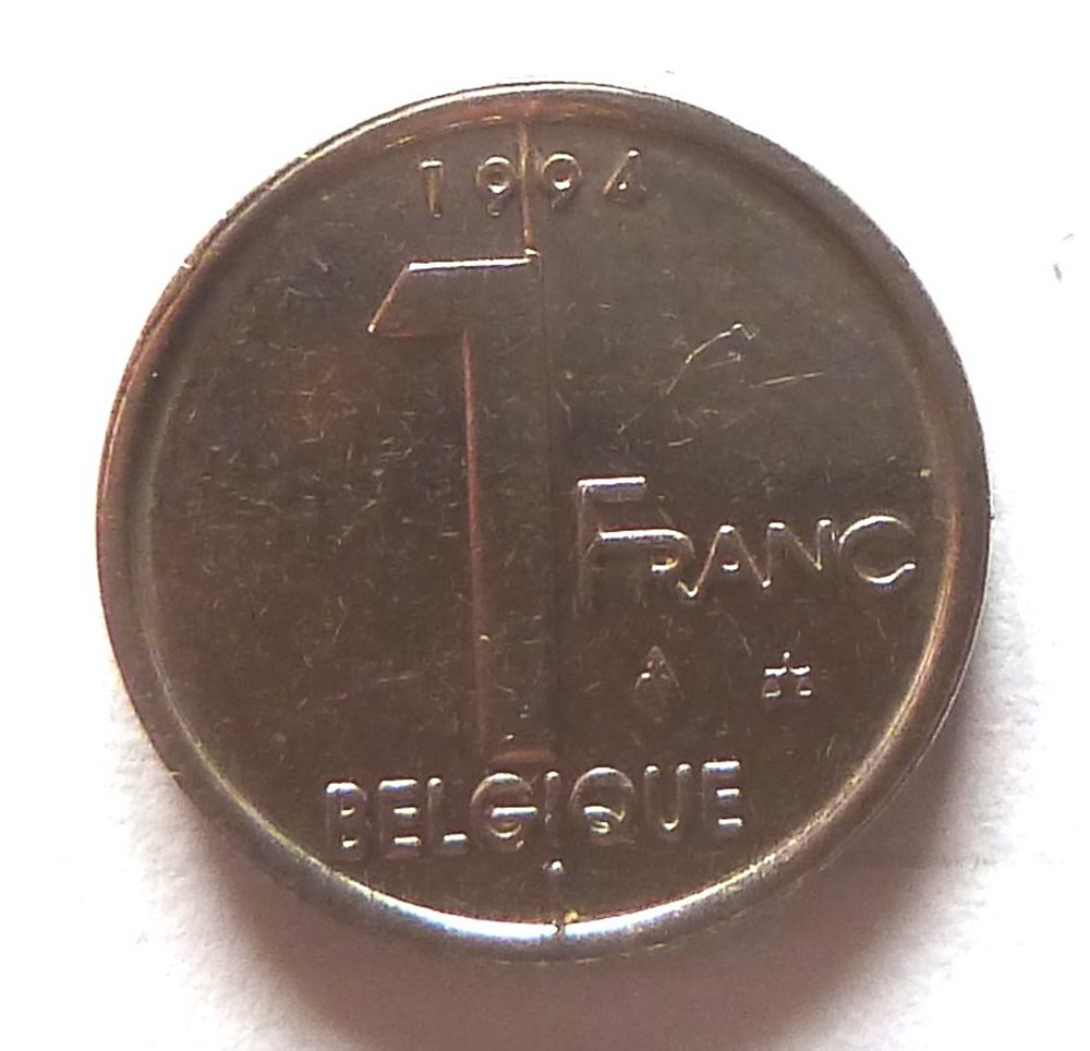 1 Franc - 1994 monnaies monde belgique 1 franc 1994