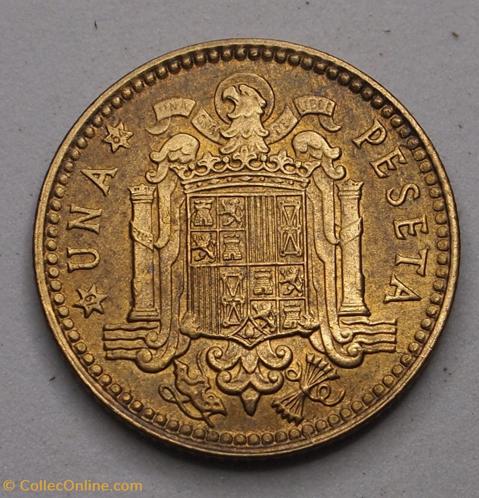 1 Peseta - 1964 monnaie monde espagne 1 peseta 1964