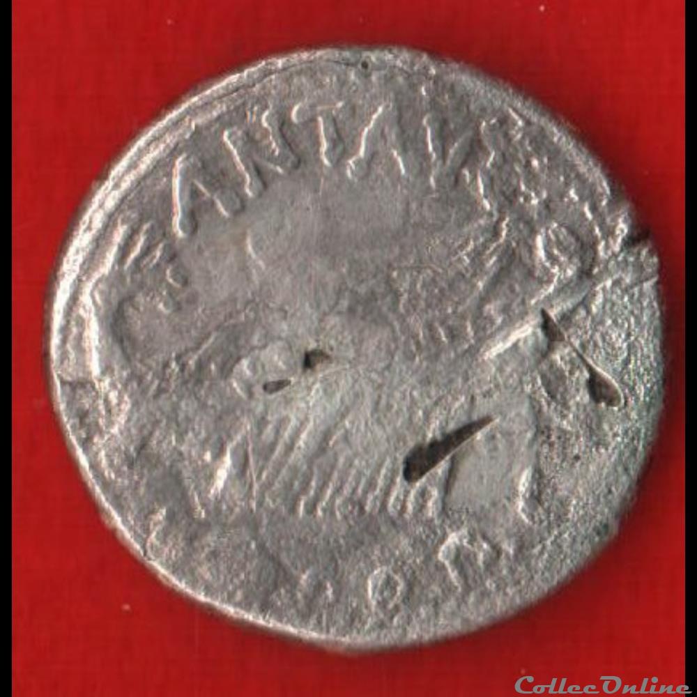 monnaie antique romaine denier de iiieme legion sous marc antoine