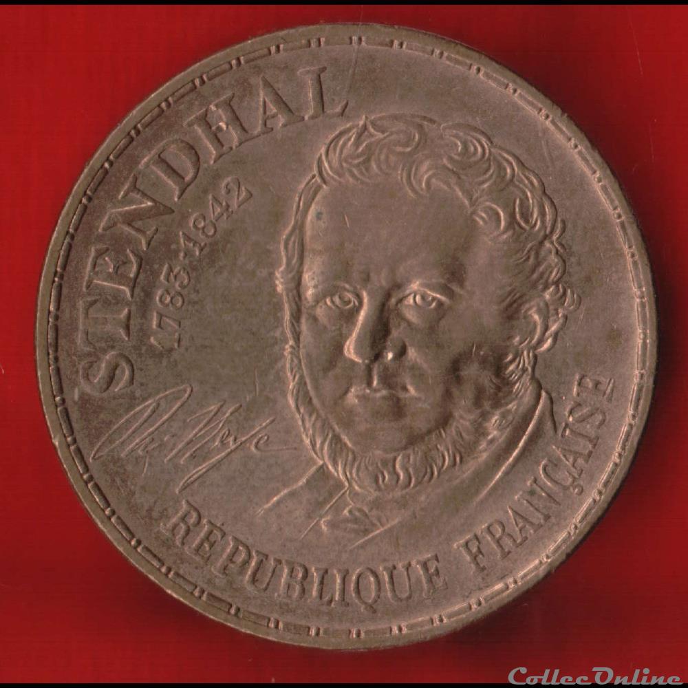 10 Francs - Stendhal - 1983 monnaies monde france 10 francs stendhal 1983
