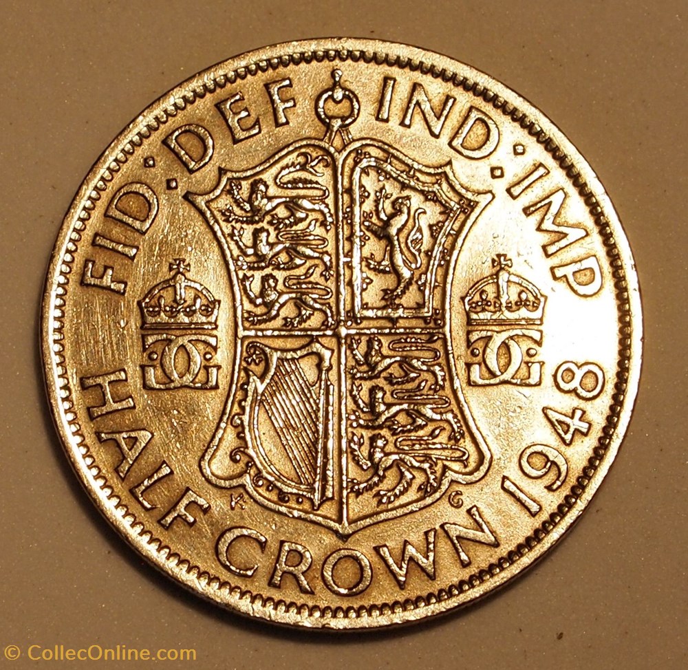 1/2 Couronne - 1948 monnaies monde royaume uni 1 2 couronne 1948