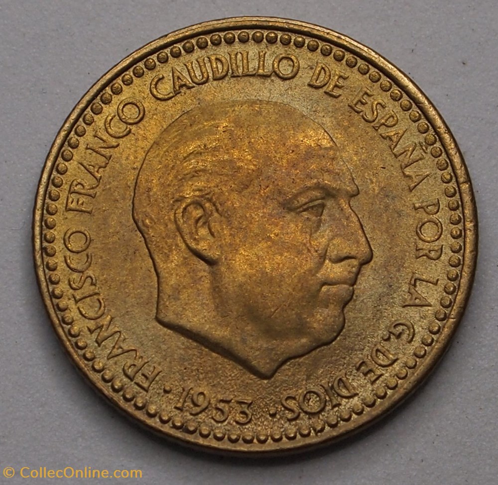 1 Peseta - 1960 monnaie monde espagne 1 peseta 1960