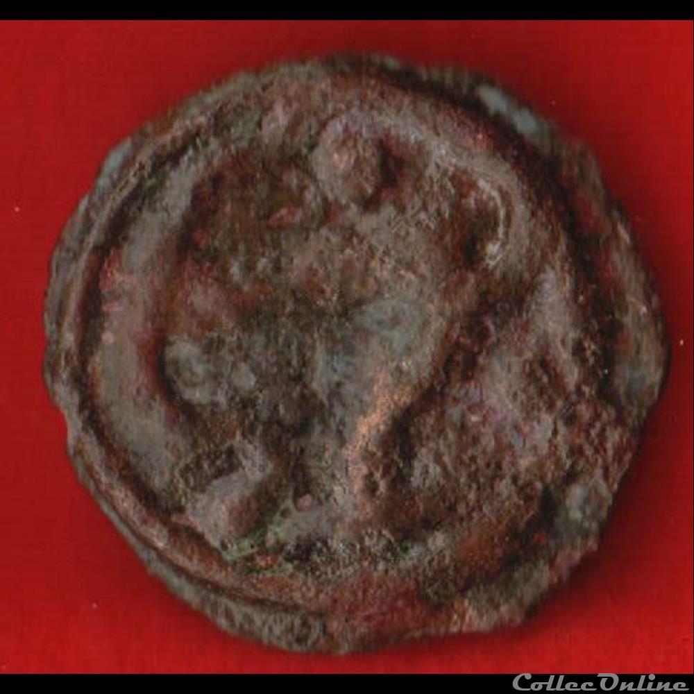 Senones - Potin à la tête “d’indien” stylisé monnaies antiques celtes senones potin a la tete d indien stylise