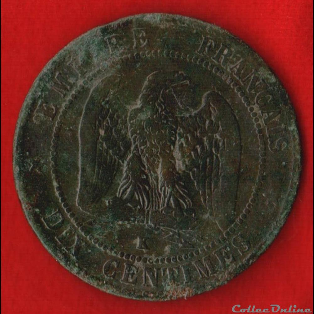 Napoléon III - 10 Centimes - 1864 - Bordeaux monnaies monde france napoleon iii 10 centimes 1864 bordeaux