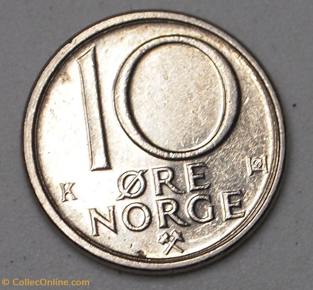 10 Ore - 1987 monnaies monde norvege 10 ore 1987