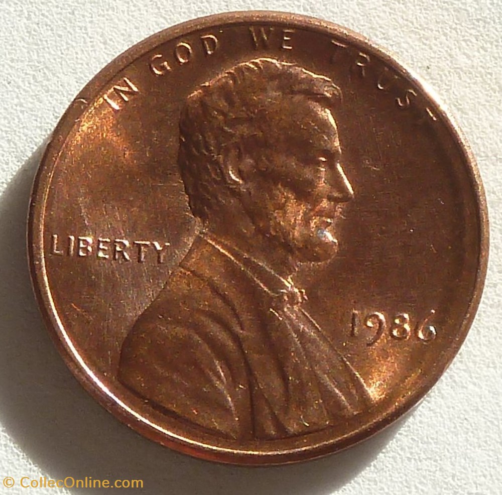 1 Cent - 1986 monnaies monde etats unis 1 cent 1986