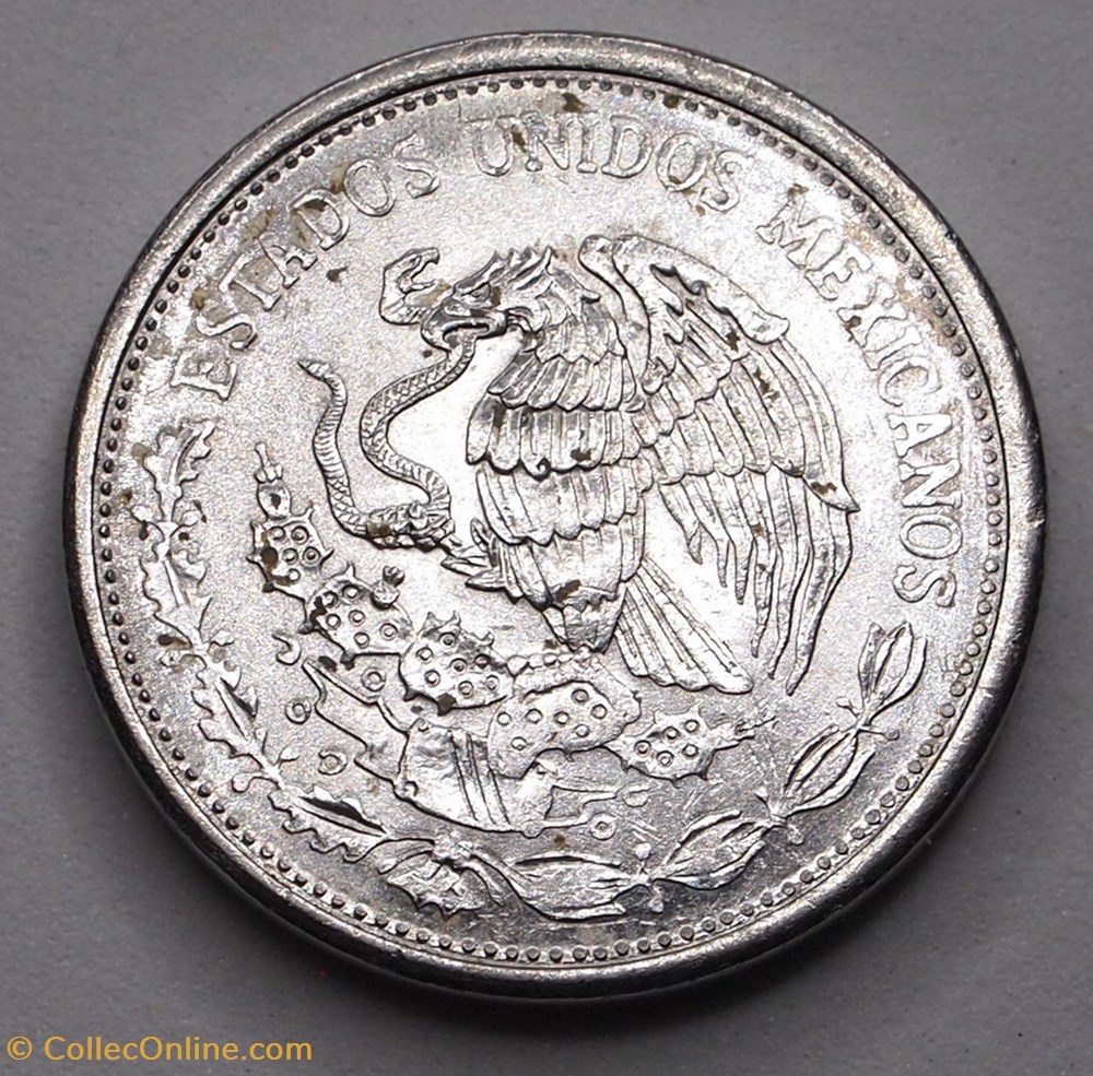 monnaie monde mexique 50 pesos 1988 mo