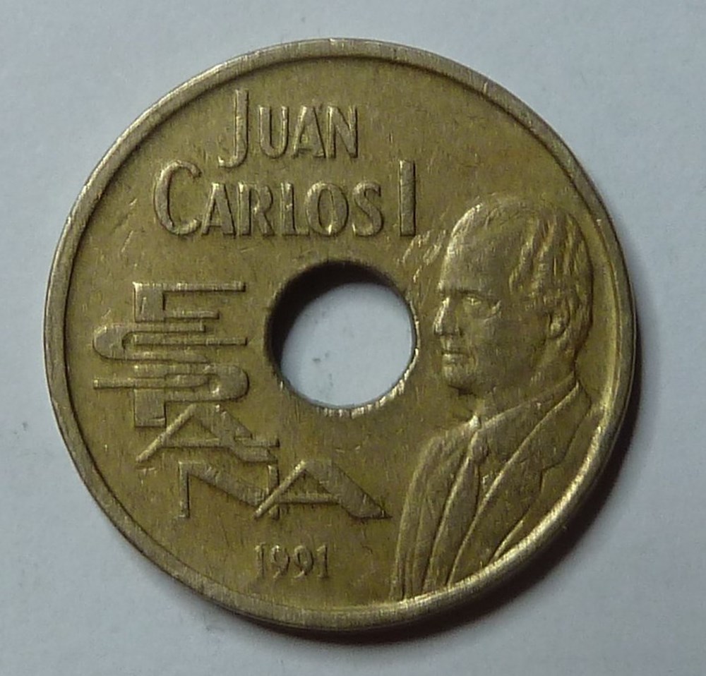 25 Pesetas - 1991 monnaies monde espagne 25 pesetas 1991