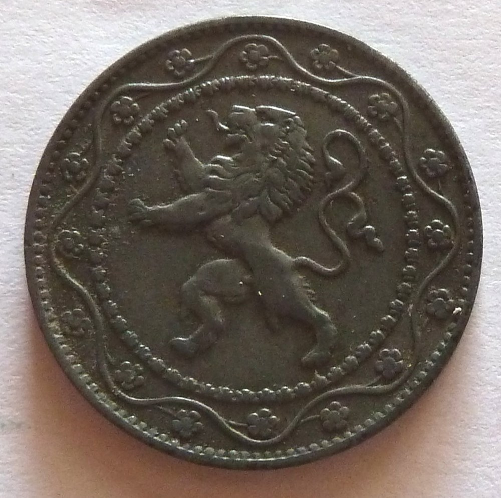 monnaies monde belgique 25 centimes 1916