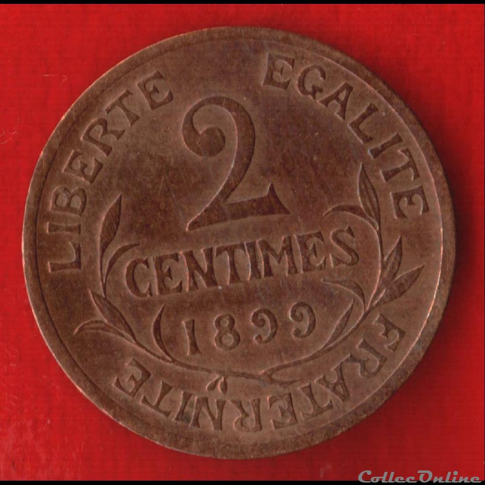 Dupuis - 2 Centimes - 1899 monnaies monde france dupuis 2 centimes 1899