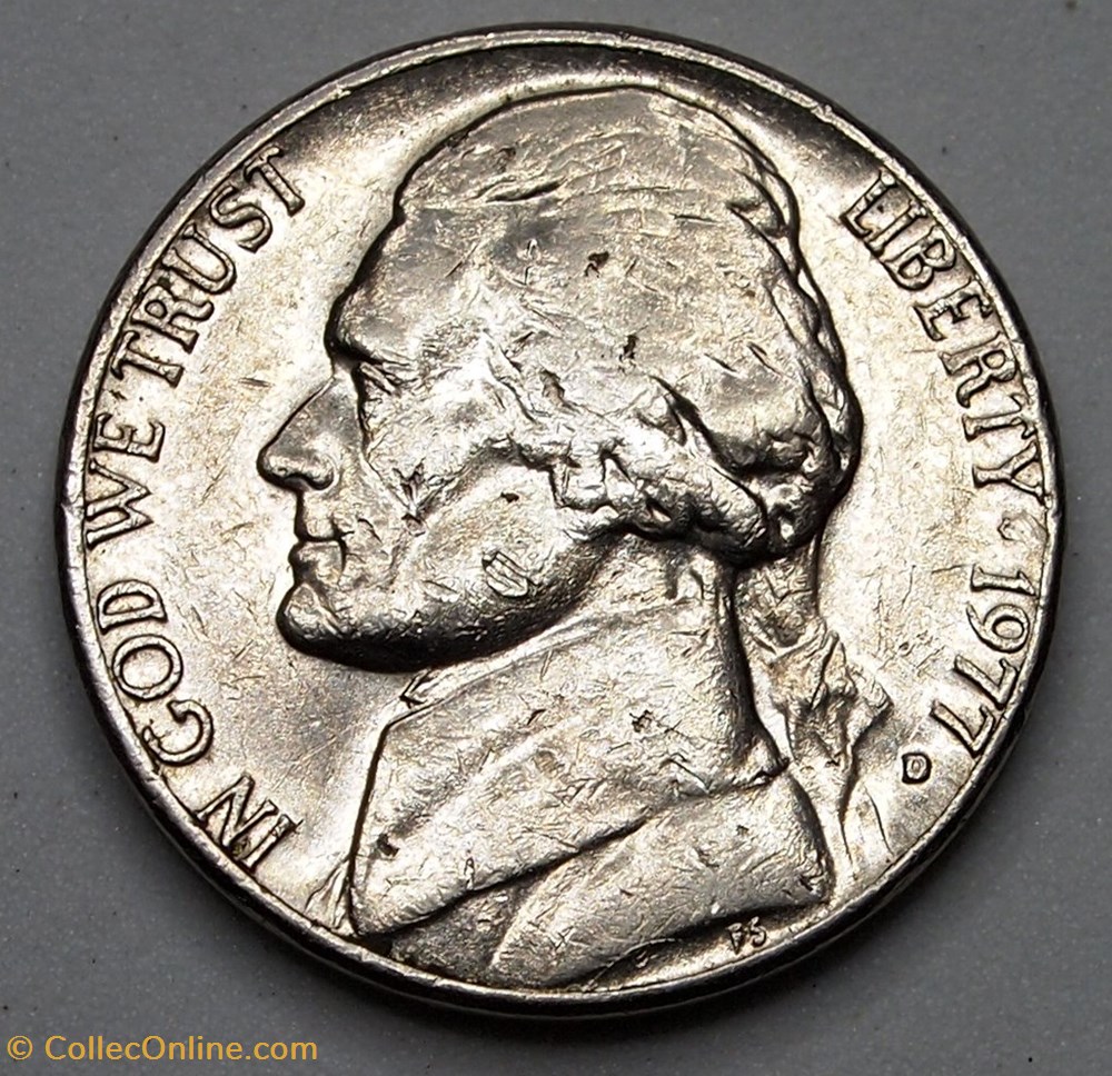 5 cents - 1977 D monnaie monde etat uni 5 cents 1977 d