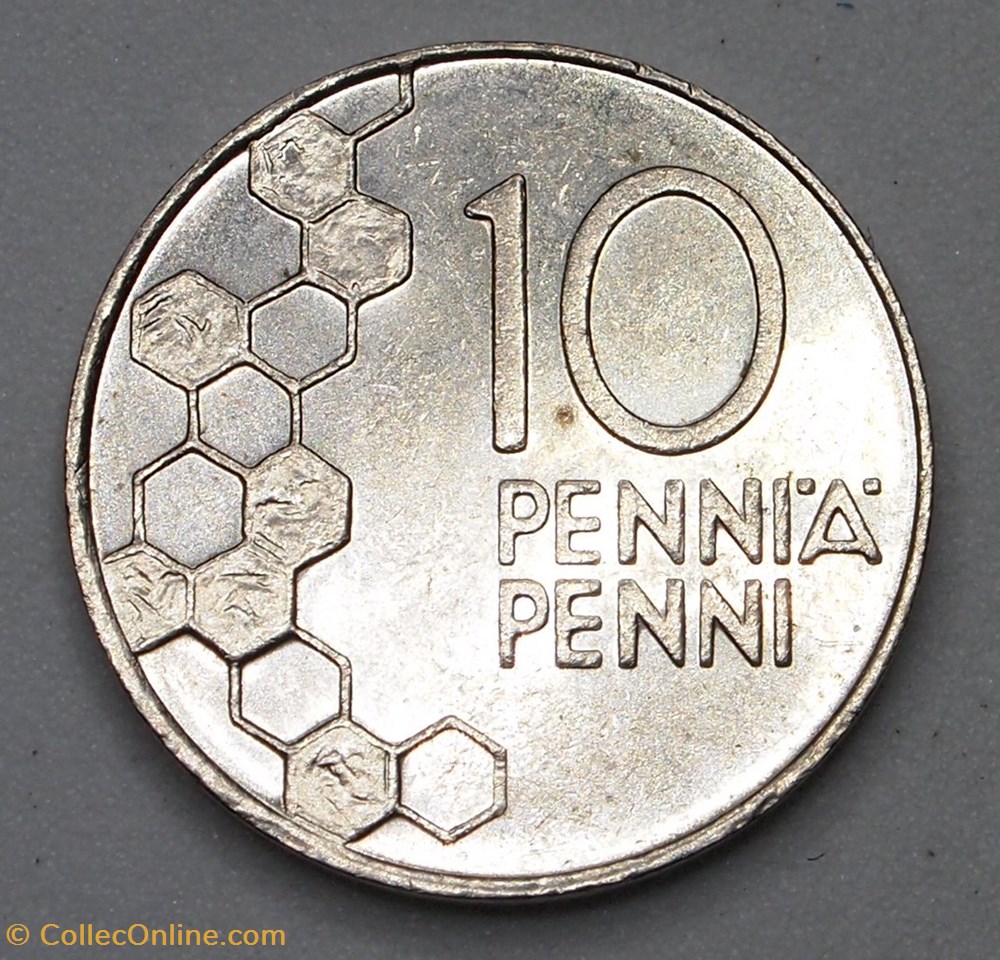 10 Pennia - 1991 M monnaie monde finlande 10 pennia 1991 m