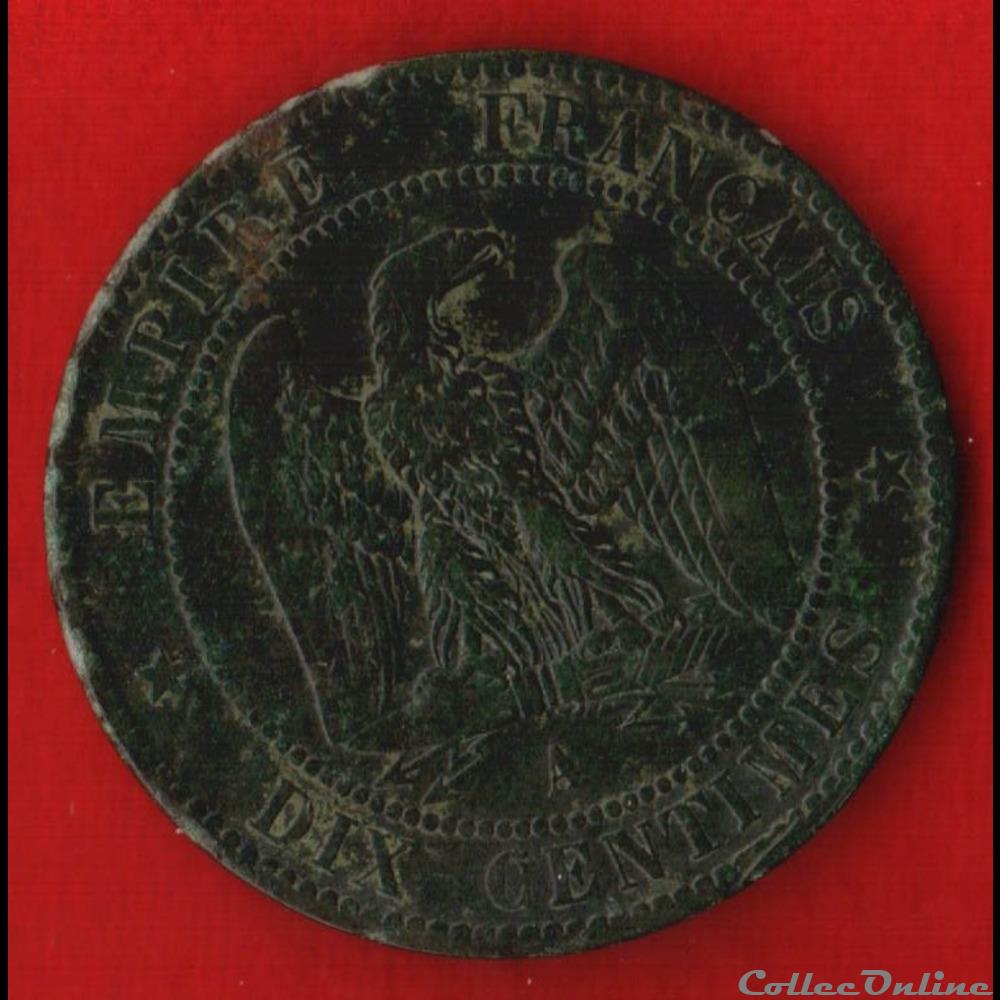 10 Centimes - 1856 - Paris monnaies monde france 10 centimes 1856 paris
