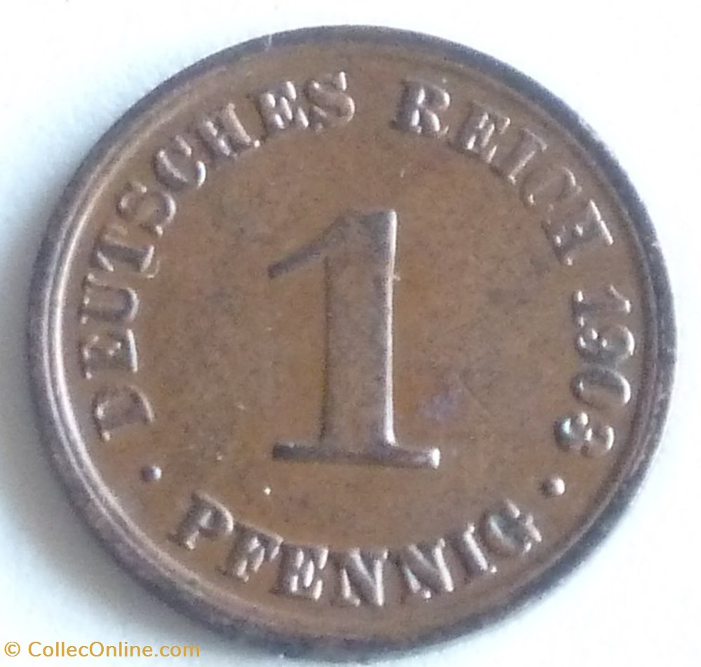 1 Pfennig - 1903 A monnaies monde allemagne 1 pfennig 1903 a