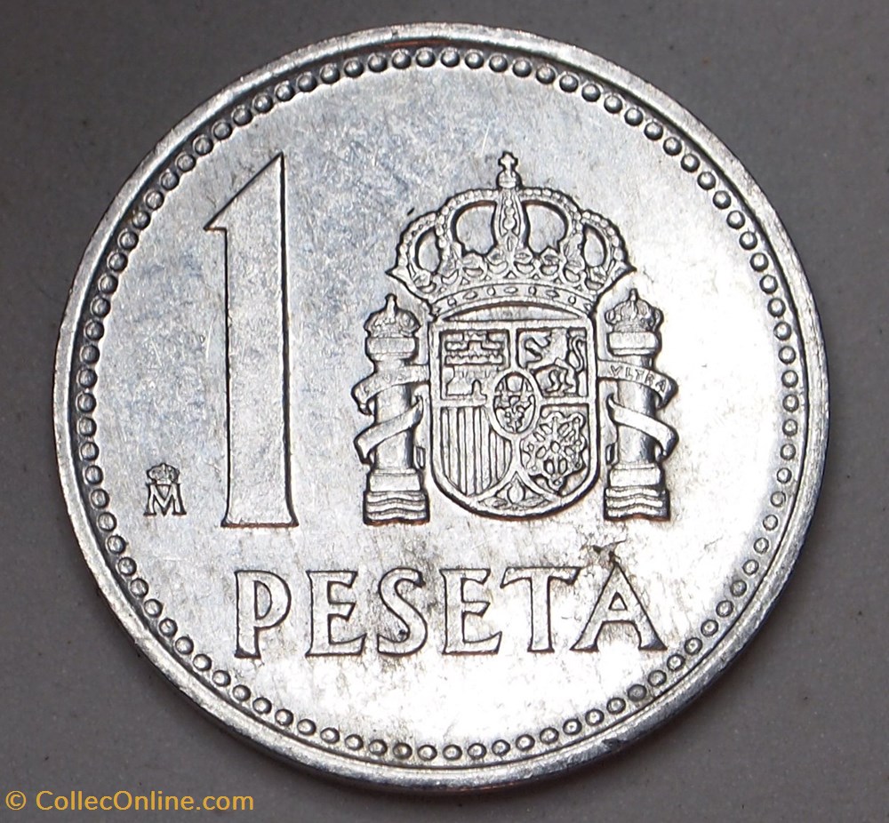 1 Peseta - 1988 monnaies monde espagne 1 peseta 1988