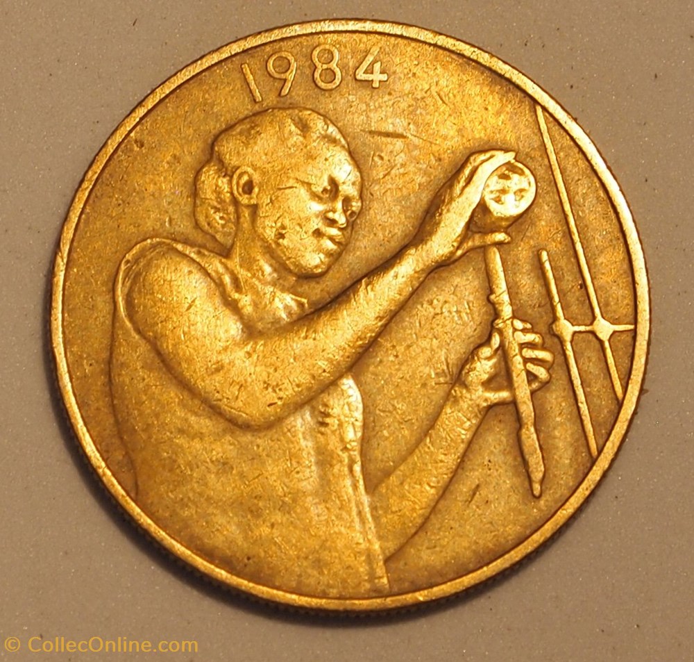 monnaies monde banque centrale etats de l afrique ouest 25 francs 1984