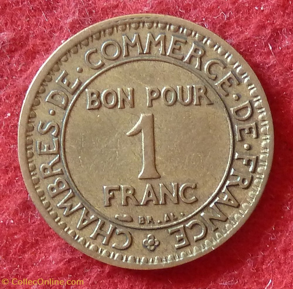 Chambres de Commerce - 1 Franc - 1924 - Coins - World - France