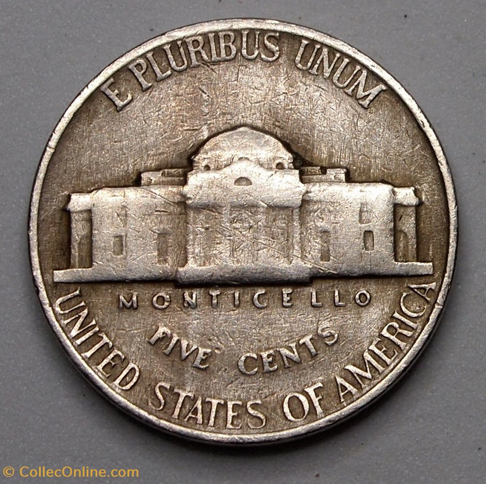 5 cents - 1947 monnaie monde etat uni 5 cents 1947