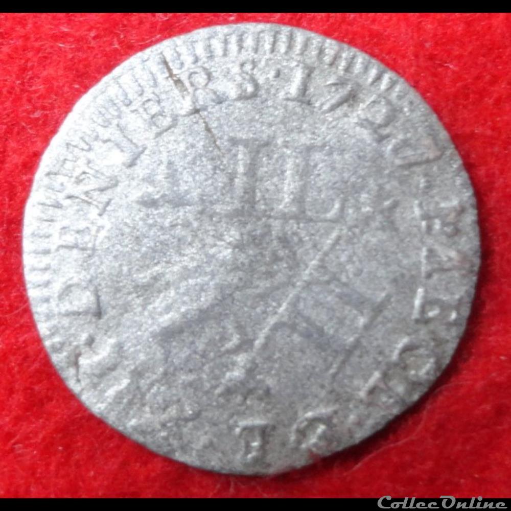 monnaies europe medievale france feodales duche de lorraine 1727 sol ou piece de douze deniers