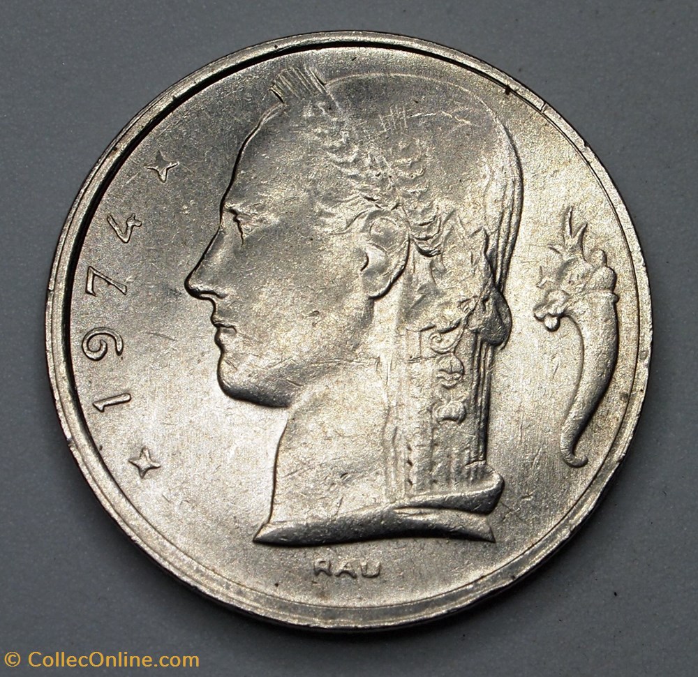 5 Francs - 1974 monnaies monde belgique 5 francs 1974