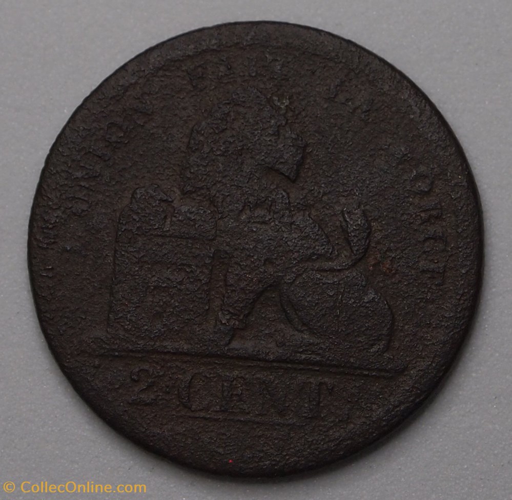 2 Centimes - 1833 monnaies monde belgique 2 centimes 1833
