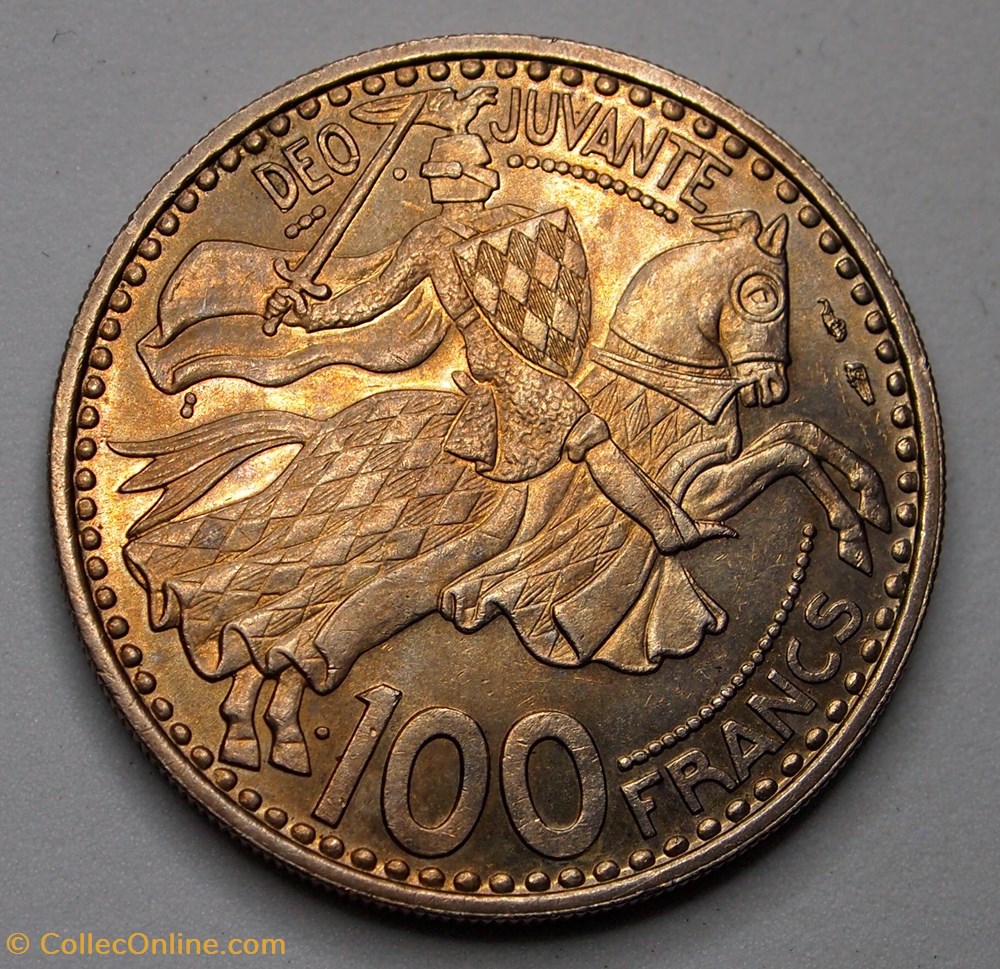100 Francs - 1950 monnaie monde monaco 100 francs 1950