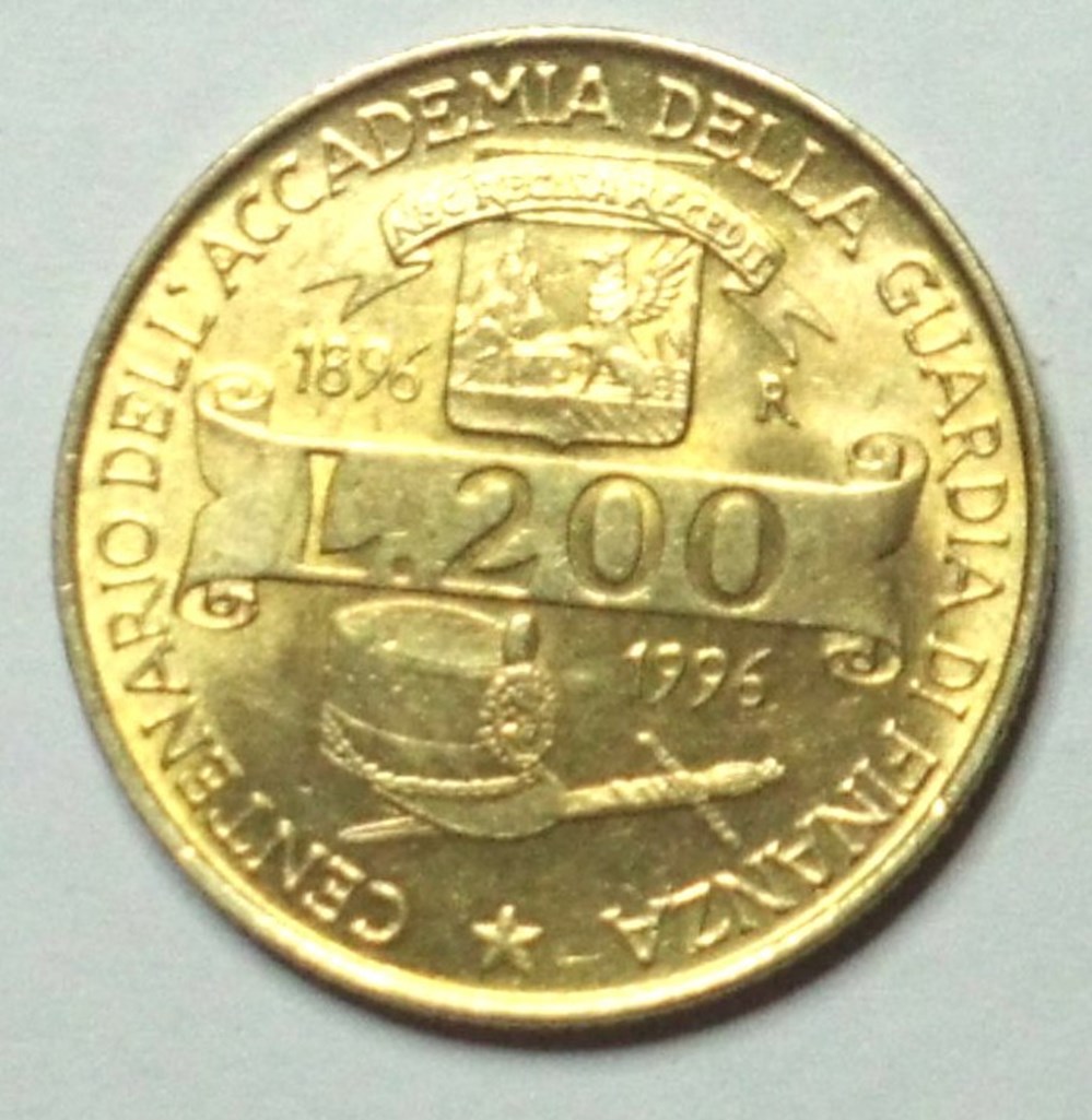 200 Lires - 1996 R monnaies monde italie 200 lires 1996 r