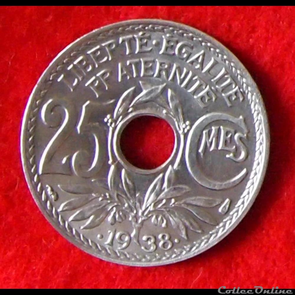 Lindauer - 25 Centimes - 1938 monnaies monde france lindauer 25 centimes 1938