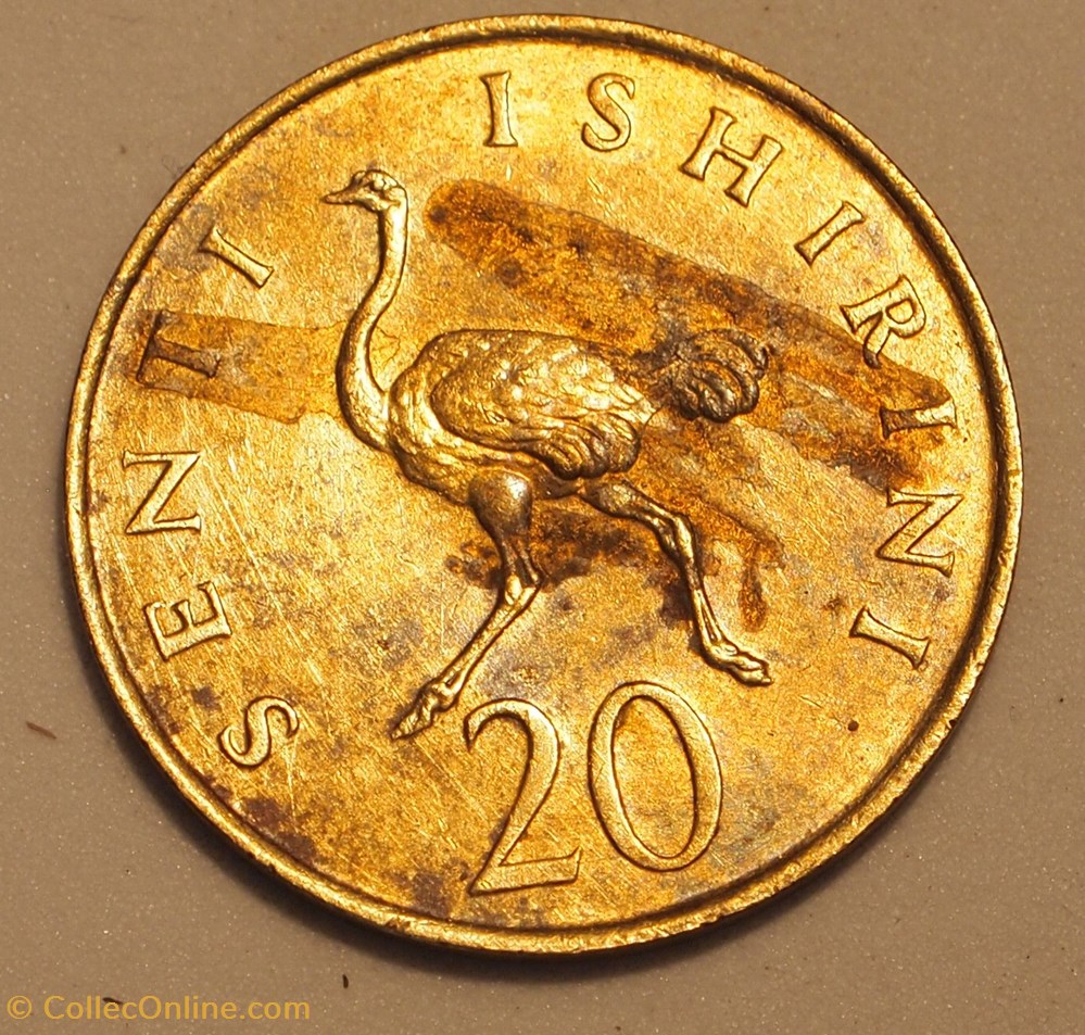 monnaies monde tanzanie 20 senti 1966