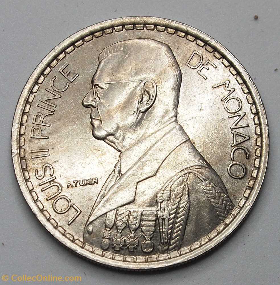 monnaie monde monaco 20 francs 1947